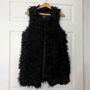 Forever 21 Faux Fur Vest Black Size S Halloween Costume Monster